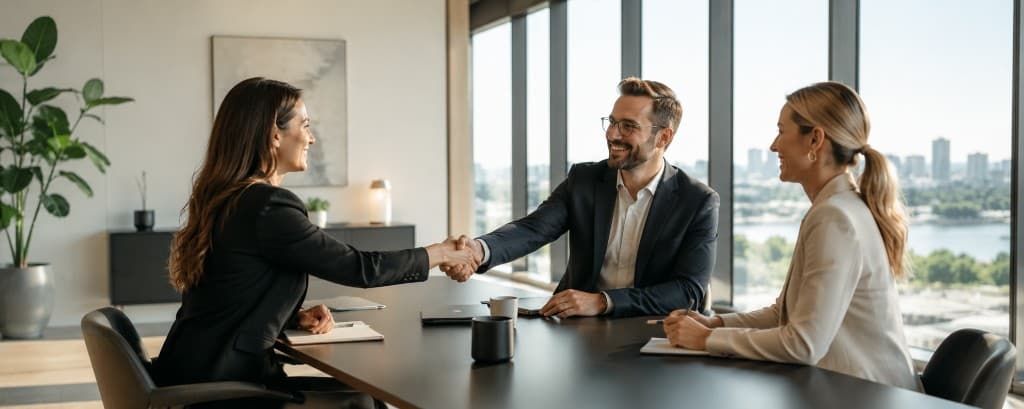 Försäkringsförmedlare och partners i samarbete på kontor
